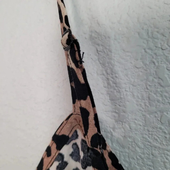 New Look Womens One-Piece Romper Size 8 Multicolor Animal Print Spaghetti Straps - Picture 7 of 13